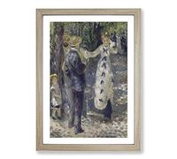The Swing by Pierre-Auguste Renoir Framed Print | A2 Oak Framed Wall Art | Ready to Hang | Modern Nature Picture | Living Room Bedroom Lounge Office