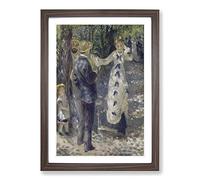 The Swing by Pierre-Auguste Renoir Framed Print | A2 Walnut Framed Wall Art | Ready to Hang | Modern Nature Picture | Living Room Bedroom Lounge Office