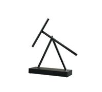 The Swinging Sticks Kinetic Energy Sculpture - Desktop Toy Version (Black/Black)