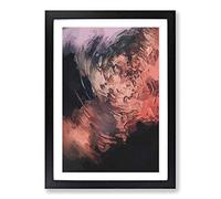 The Swirl in Abstract Framed Print | A2 Black Framed Wall Art | Ready to Hang | Abstract Fantasy Picture | Living Room Bedroom Lounge Office