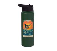 The Swordfish Tarot Card Stainless Steel Insulated Water Bottle