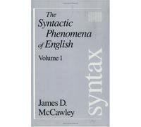 The Syntactic Phenomena of English V 1