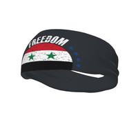 The Syria Flag and Freedom Headbands Men Women Non Slip Wicking Sports Sweatband for Gym Basketball Yoga Hairbands