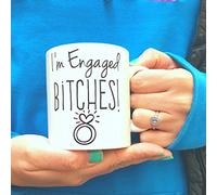The T Bird Engagement Mugs Gift I'm Engaged Bitches ~ just Engaged ~ Engagement Gift (10oz (Standard Mug))