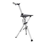 The Ta-Da® Seat Stick/Chair - the walking cane/stick that converts to a tripod chair, great for watching & enjoying outdoor sports, walking & for a break whilst walking (Black 850mm)