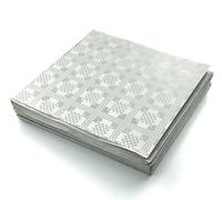 THE TABLECLOTH SHOP Paper Table Covers x 25 - 13 COLOURS TO CHOOSE FROM (SILVER)