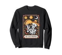 The Taco Prophet Skeleton Sombrero Cosmic Night Sweatshirt