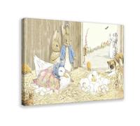 The Tale of Peter Rabbit 1 Canvas Poster Bedroom Decor Sports Landscape Office Room Decor Gift Frame-style 16x24inch(40x60cm)