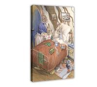 The Tale of Peter Rabbit 1 Canvas Poster Wall Art Decor Print Picture Paintings for Living Room Bedroom Decoration Frame-style 12x18inch(30x45cm)