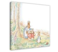 The Tale of Peter Rabbit 1 Canvas Poster Wall Art Decor Print Picture Paintings for Living Room Bedroom Decoration Frame-style 16x16inch(40x40cm)