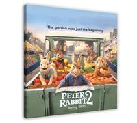 The Tale of Peter Rabbit 1 Canvas Poster Wall Art Decor Print Picture Paintings for Living Room Bedroom Decoration Frame-style 12x12inch(30x30cm)