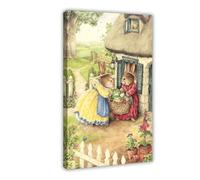 The Tale of Peter Rabbit 1 Canvas Poster Wall Art Decor Print Picture Paintings for Living Room Bedroom Decoration Frame-style 24x36inch(60x90cm)