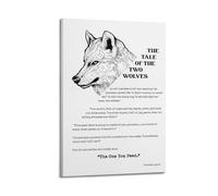 The Tale of Two Wolves PoemPosters Are Suitable for All Occasions Wall Room Decoration Aesthetics, Wall Art for Home DecorationFrame-style 08x12inch(20x30cm)