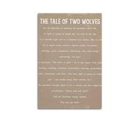 The Tale Of Two WolvesPosters Are Suitable for All Occasions Wall Room Decoration Aesthetics, Wall Art for Home DecorationUnframe-style 12x18inch(30x45cm)