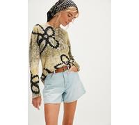 The Tales Floral Street Hemp Tee at Free People in Yellow, Size: XS - female