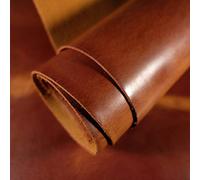 The Tannery Finished Full Grain Buffalo Genuine Leather Hides for Crafts | Home Decor, Tooling, Sewing, Hobby Workshop - Tan 12x24