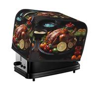 The Tantalizing Roast Turkey Toaster Cover is Suitable for 2 Small Toaster Covers with Wide Slots and Comes with a Storage Pocket to Meet Diverse Baking Needs.