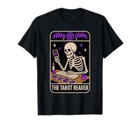 The Tarot Reader Halloween Skeleton Witchy Occult Gothic T-Shirt