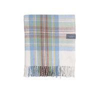 The Tartan Blanket Co. Recycled Wool Blanket Stewart Muted Blue Tartan (150cm x 190cm)