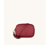 The Tassel Leather Crossbody Bag Apatchy London Dark Red One Size