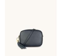 The Tassel Leather Crossbody Bag Apatchy London Navy One Size