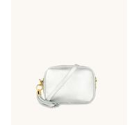 The Tassel Leather Crossbody Bag Apatchy London Silver One Size