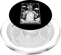 The Tattooed Barber Hairdresser Hair Cutter Tarot Card PopSockets PopGrip for MagSafe