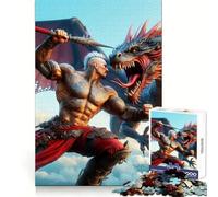 The Tattooed Champion Hard Jigsaw Puzzle for Adults 1000 Pieces Strengthen Recall Stress Release Premium Edge Fine Art Piece (38x52cm)
