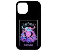 The Taurus Zodiac Sign Moon Phases Celestial Tarot Aesthetic Case for iPhone 12/12 Pro