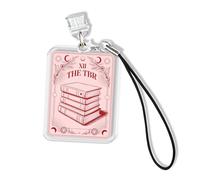 The TBR Kindle Charms, Dust Plug Charm 1.5 Inches Bookish, Book Club, Bookworm, Reader, Kindle Lightning/Type C Charging Port With Strap Acrylic Material Accessories for Phone, Kindle, E-Reader