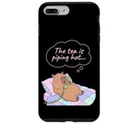 The Tea Is Piping Hot Capybara Funny Gossip Yapper Meme Case for iPhone 7 Plus/8 Plus