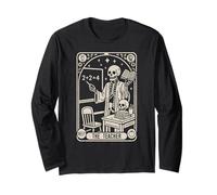 The Teacher Skeleton Gothic Halloween Design Long Sleeve T-Shirt