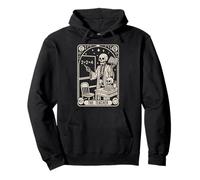 The Teacher Skeleton Gothic Halloween Design Pullover Hoodie