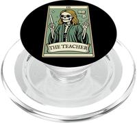 The Teacher Skeleton Tarot Card Funny Retro Halloween PopSockets PopGrip for MagSafe