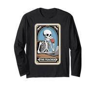 The Teacher Tarot Card Teaching Back to School Funny Teacher Long Sleeve T-Shirt