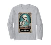 The Teacher Tarot Card Teaching Back to School Funny Teacher Long Sleeve T-Shirt