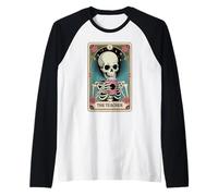 The Teacher Tarot Card Teaching Back to School Funny Teacher Raglan Baseball Tee