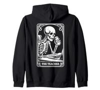 The Teacher Tarot Card Teaching Back To School Funny Teacher Zip Hoodie