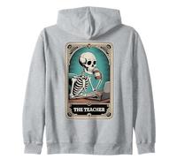 The Teacher Tarot Card Teaching Back To School Funny Teacher Zip Hoodie