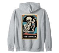The Teacher Tarot Card Teaching Back To School Funny Teacher Zip Hoodie