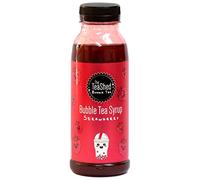 THE TEASHED Strawberry Bubble Tea Fruit Syrup 330ml | 11 Servings | Use with popping boba juice pearls | By THE TEASHED
