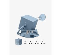 The Tech Bar The Tech Bar Avolt Square1 Power Extension Cube Shark Blue