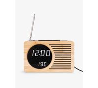 The Tech Bar The Tech Bar Karlsson Retro Bamboo Alarm Clock Radio Bamboo Brn