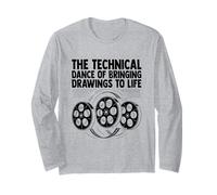 The Technical Dance Of Bringing Drawings To Life Animate Long Sleeve T-Shirt