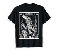 The Tegu Argentine Black and White Lizard Tarot Card Witchy T-Shirt