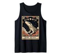 The Tegu Argentine Black and White Lizard Tarot Card Witchy Tank Top