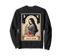 The Tegu Mom Argentine Black and White Lizard Tarot Card Sweatshirt
