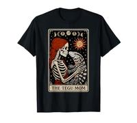 The Tegu Mom Argentine Black and White Lizard Tarot Card T-Shirt