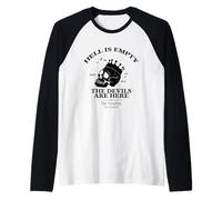 The Tempest Shakespeare Classic Literature Inspired Design Raglan Baseball Tee