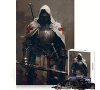 The Templar Knight Vintage Teenagers 1000 Piece Jigsaw Puzzle Mind Exercise Toy Group Play Precision Cut Festival Gift (50x75cm)